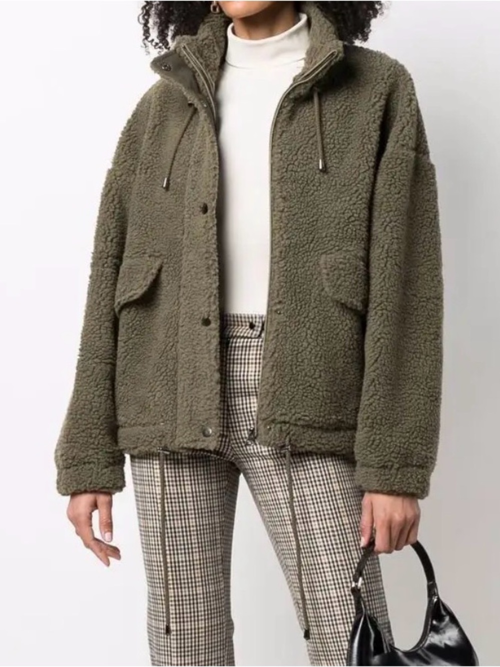 ba&sh Sanja zip-up fleece jacket
